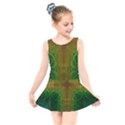 Psychedelic Screen Trippy Kids  Skater Dress Swimsuit View1