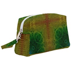 Psychedelic Screen Trippy Wristlet Pouch Bag (large) by Modalart