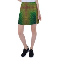 Psychedelic Screen Trippy Tennis Skirt by Modalart