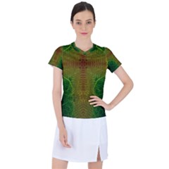 Psychedelic Screen Trippy Women s Sports Top by Modalart