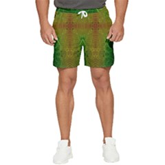 Psychedelic Screen Trippy Men s Runner Shorts by Modalart