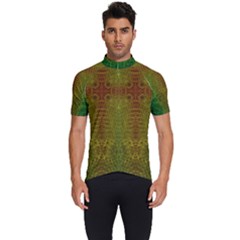 Psychedelic Screen Trippy Men s Short Sleeve Cycling Jersey by Modalart