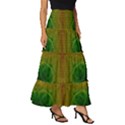 Psychedelic Screen Trippy Tiered Ruffle Maxi Skirt View3