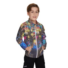 Psychedelic Tree Abstract Psicodelia Kids  Windbreaker