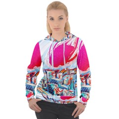 Artistic Psychedelic Art Women s Overhead Hoodie by Modalart