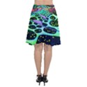 Psychedelic Blacklight Drawing Shapes Art Chiffon Wrap Front Skirt View2