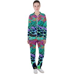 Psychedelic Blacklight Drawing Shapes Art Casual Jacket And Pants Set by Modalart