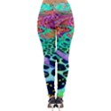 Psychedelic Blacklight Drawing Shapes Art Lightweight Velour Leggings View2