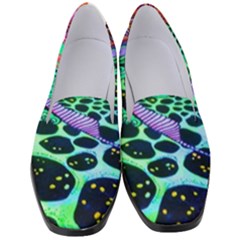 Psychedelic Blacklight Drawing Shapes Art Women s Classic Loafer Heels by Modalart