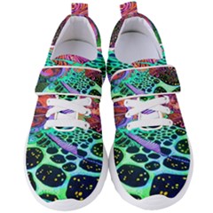 Psychedelic Blacklight Drawing Shapes Art Women s Velcro Strap Shoes by Modalart