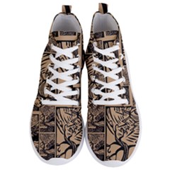 Artistic Psychedelic Men s Lightweight High Top Sneakers by Modalart