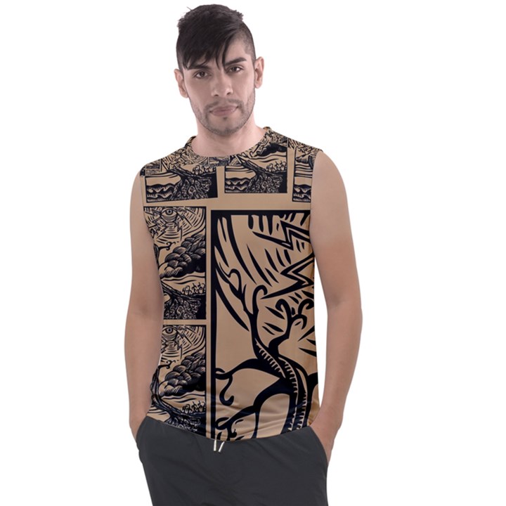 Artistic Psychedelic Men s Regular Tank Top