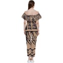 Artistic Psychedelic Bardot Ruffle jumpsuit View4