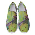 Green Peace Sign Psychedelic Trippy Women s Slip On Sneakers View1