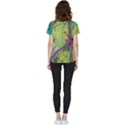 Green Peace Sign Psychedelic Trippy Short Sleeve Pocket Shirt View2