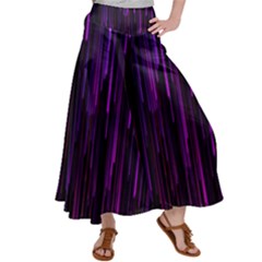 Stars Are Falling Electric Abstract Women s Satin Palazzo Pants by Modalart