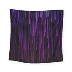 Stars Are Falling Electric Abstract Square Tapestry (small)