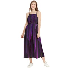 Stars Are Falling Electric Abstract Boho Sleeveless Summer Dress by Modalart