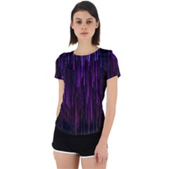 Stars Are Falling Electric Abstract Back Cut Out Sport T-shirt by Modalart