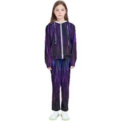 Stars Are Falling Electric Abstract Kids  Tracksuit by Modalart