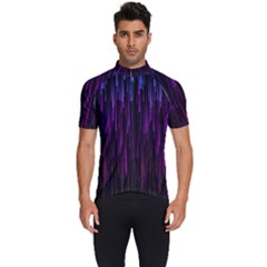 Stars Are Falling Electric Abstract Men s Short Sleeve Cycling Jersey by Modalart