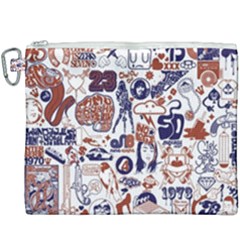 Artistic Psychedelic Doodle Canvas Cosmetic Bag (xxxl)