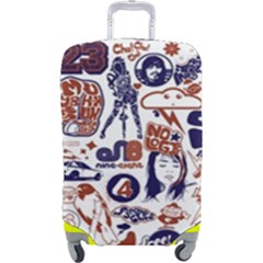 Artistic Psychedelic Doodle Luggage Cover (large) by Modalart