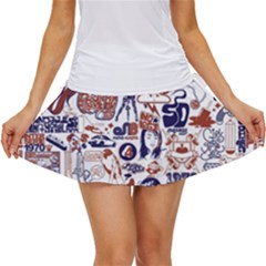 Artistic Psychedelic Doodle Women s Skort by Modalart