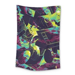 Artistic Psychedelic Abstract Small Tapestry by Modalart