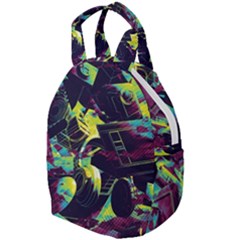 Artistic Psychedelic Abstract Travel Backpack by Modalart