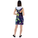 Artistic Psychedelic Abstract Racer Back Hoodie Dress View2