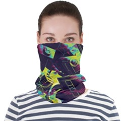 Artistic Psychedelic Abstract Face Seamless Bandana (adult) by Modalart