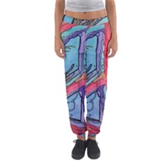 Hippie Peace Sign Psychedelic Trippy Women s Jogger Sweatpants by Modalart