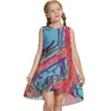 Hippie Peace Sign Psychedelic Trippy Kids  Frill Swing Dress View1