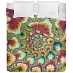 Colorful Psychedelic Fractal Trippy Duvet Cover Double Side (california King Size)