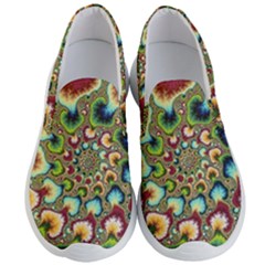 Colorful Psychedelic Fractal Trippy Men s Lightweight Slip Ons