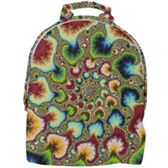 Colorful Psychedelic Fractal Trippy Mini Full Print Backpack