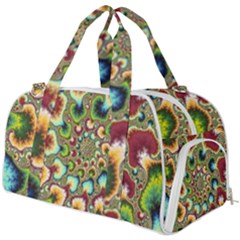 Colorful Psychedelic Fractal Trippy Burner Gym Duffel Bag