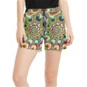 Colorful Psychedelic Fractal Trippy Women s Runner Shorts View1