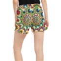 Colorful Psychedelic Fractal Trippy Women s Runner Shorts View2