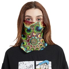 Colorful Psychedelic Fractal Trippy Face Covering Bandana (two Sides)