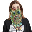 Colorful Psychedelic Fractal Trippy Face Covering Bandana (Triangle) View1