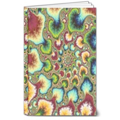 Colorful Psychedelic Fractal Trippy 8  X 10  Hardcover Notebook by Modalart