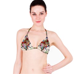 Valentine s Day Heart Artistic Psychedelic Classic Bikini Top by Modalart