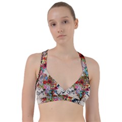 Valentine s Day Heart Artistic Psychedelic Sweetheart Sports Bra