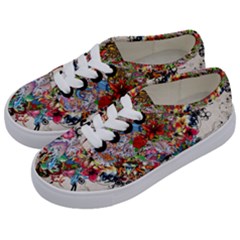 Valentine s Day Heart Artistic Psychedelic Kids  Classic Low Top Sneakers by Modalart