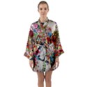 Valentine s Day Heart Artistic Psychedelic Long Sleeve Satin Kimono View1