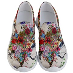 Valentine s Day Heart Artistic Psychedelic Men s Lightweight Slip Ons by Modalart