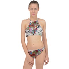 Valentine s Day Heart Artistic Psychedelic Halter Bikini Set by Modalart