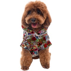 Valentine s Day Heart Artistic Psychedelic Dog Coat by Modalart